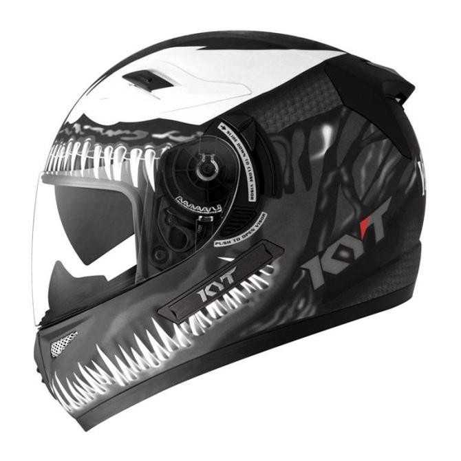 Helm Kyt K2 Rider Venom Black Dof Gunmetal Helm Full Face
