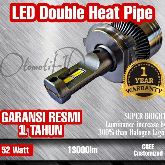 Lampu Mobil Led Dhp 52 Watt Canbus H4 Double Heat Pipe Super Premium