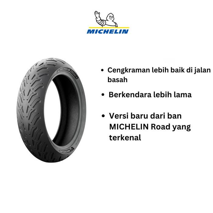 Ban Motor Michelin ROAD 6 120/70 R17 Front - Ban Motor Tubles