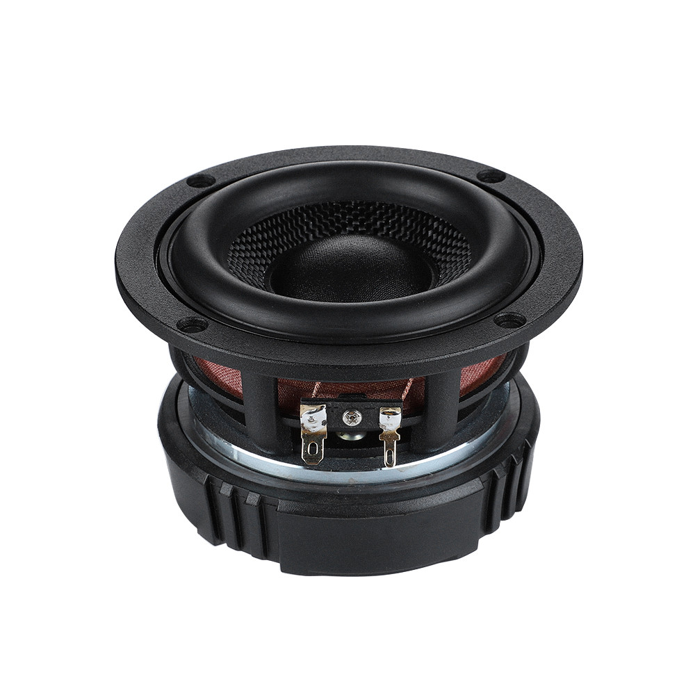 4.5 Inch Subwoofer Speaker 4／8 Ohm 50W Aluminum Cone Frame Woofer Fiberglass Basin Deep Bass Booksel