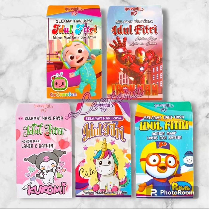 

BERAGAM ANGPAO / AMPLOP LEBARAN GAMBAR ATM / UANG MAINAN / KARTUN / SNACK WQL775