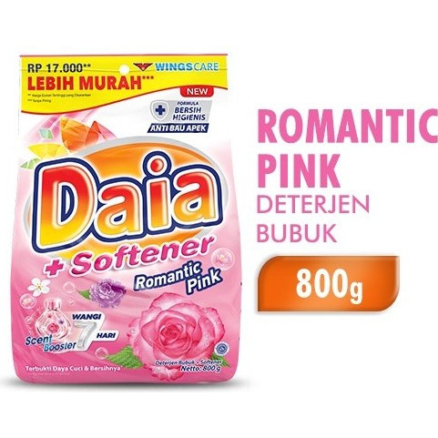 

Dapatkan Daia Softener Detergen Bubuk Pink 800 G Rui98