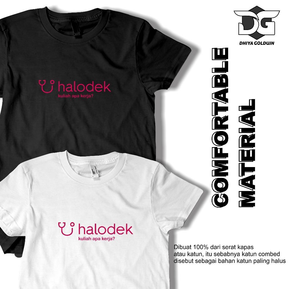 Promo Kaos Halodek Kaos Plesetan Logo Lucu Kaos Pria Distro Original 100% Dhiya Golduin Store Katun 