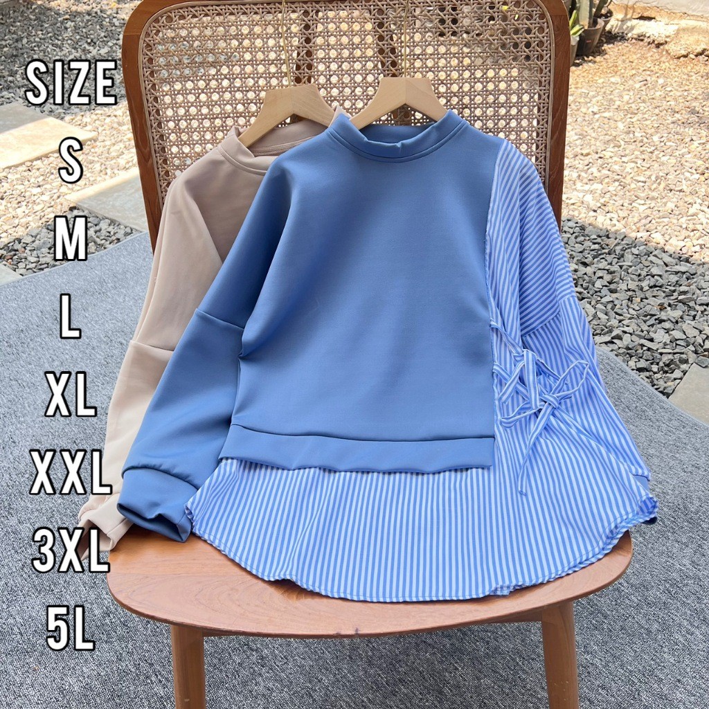 Blose Pakaian Oversize Blous Kwmeja Modern Kmja Blpuse Remaja Wanita Blus Blouse Jumbo Terbaru 2024 