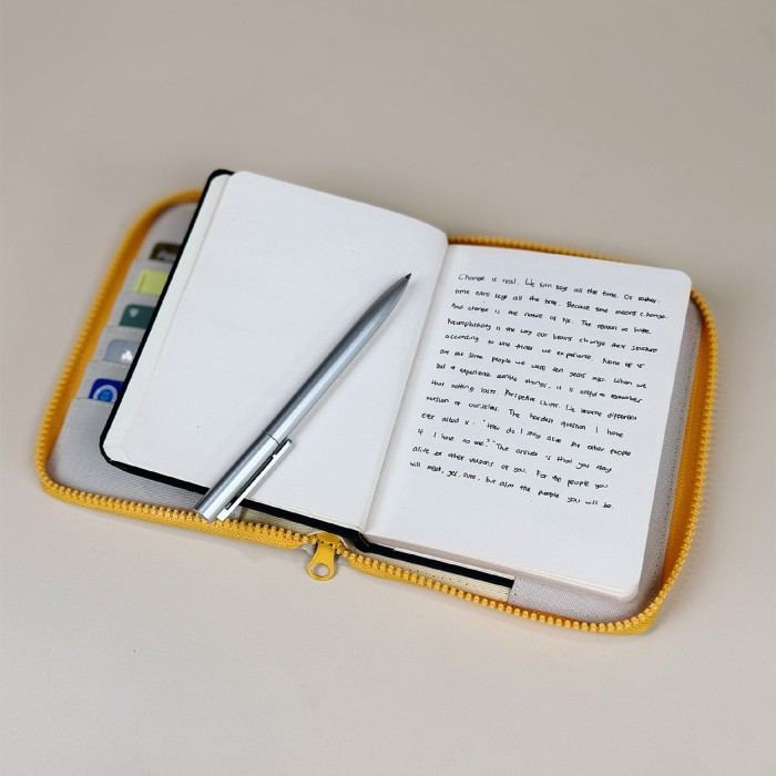 

Ready Papermark A6 Notebook Pouch with Zipper
