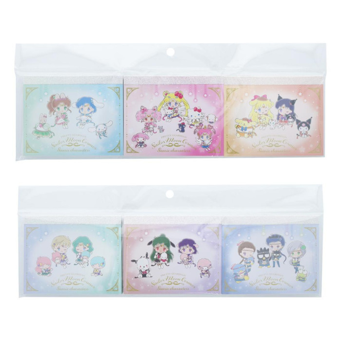 

Ready Mini Memo Pad Set Sailor Moon x Sanrio Characters Note Limited Edition