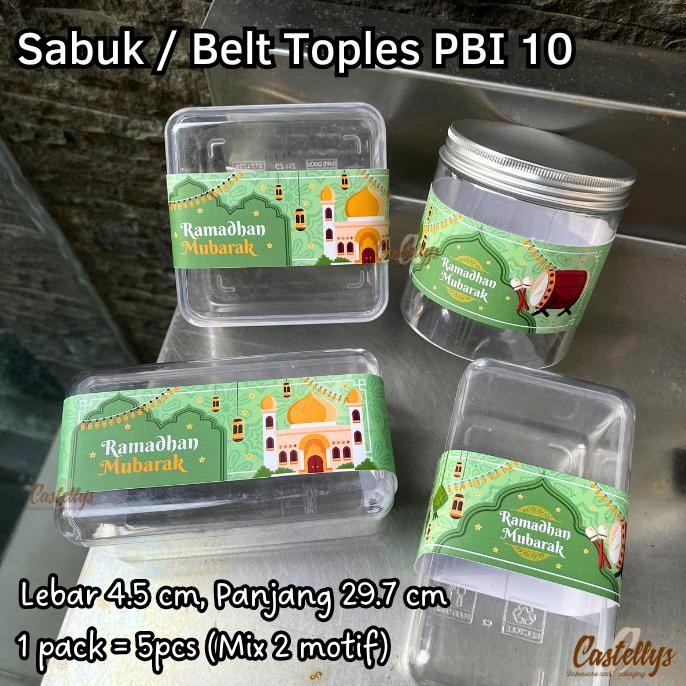 

------] Paper Belt PBI 10 Sabuk Hiasan Toples Kue Kering Lebaran Idul Fitri