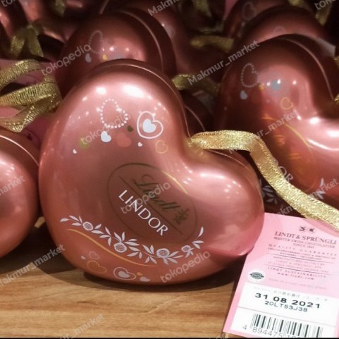 

LINDT LINDOR MILK GIFT CHOCOLATE HEART LOVE PINK 37GR VALENTINE