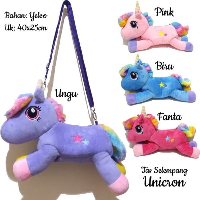 

TERMURAH TAS SELEMPANG BONEKA UNICORN BAHAN YELVO HALUS DAN LEMBUT