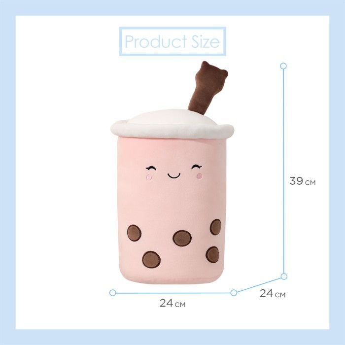 

MINISO BONEKA BOBA LUCU MAINAN MEWAH BOBA MILK TEA LEMBUT BONEKA ANAK