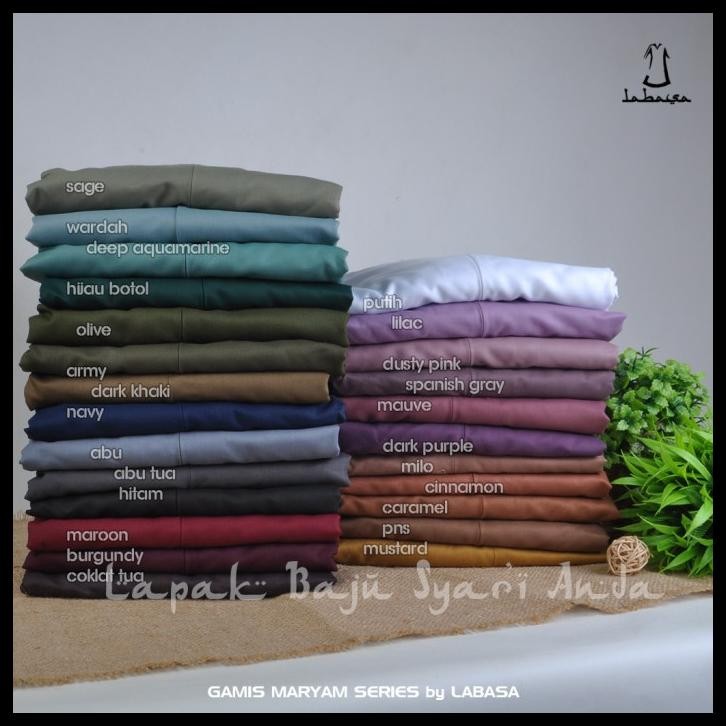 terbaru gamis toyobo polos basic maryam series promo
