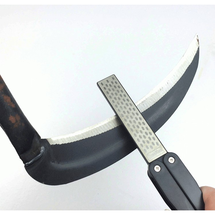 DMD BATU PENGASAH PISAU MODEL LIPAT DIAMOND KNIFE SHARPENER NON SLIP - DM-10CM