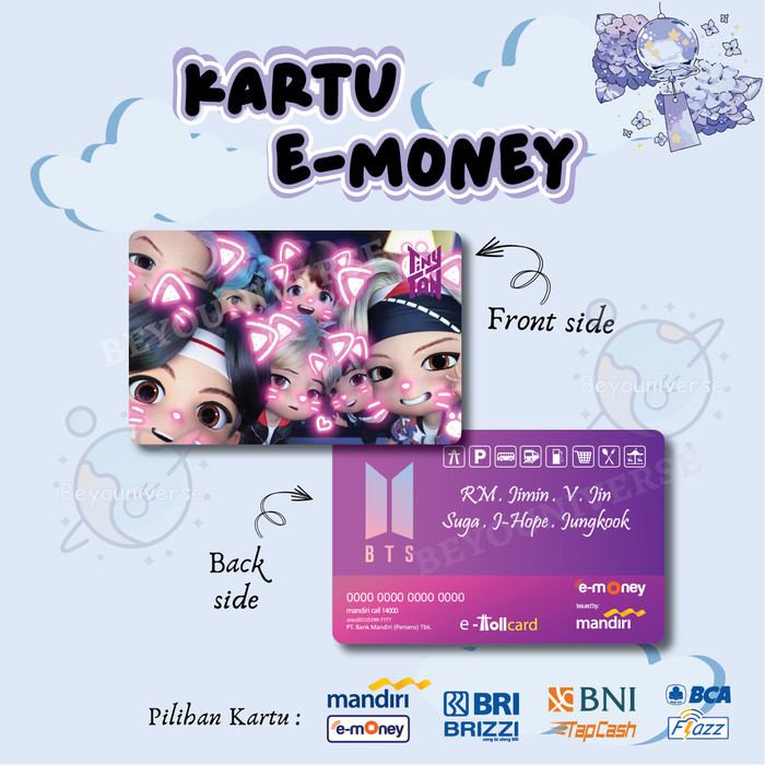 

KARTU FLAZZ BCA GEN 2 DESIGN TERBARU TINYTAN BTS DOLL ARMY BORAHAE