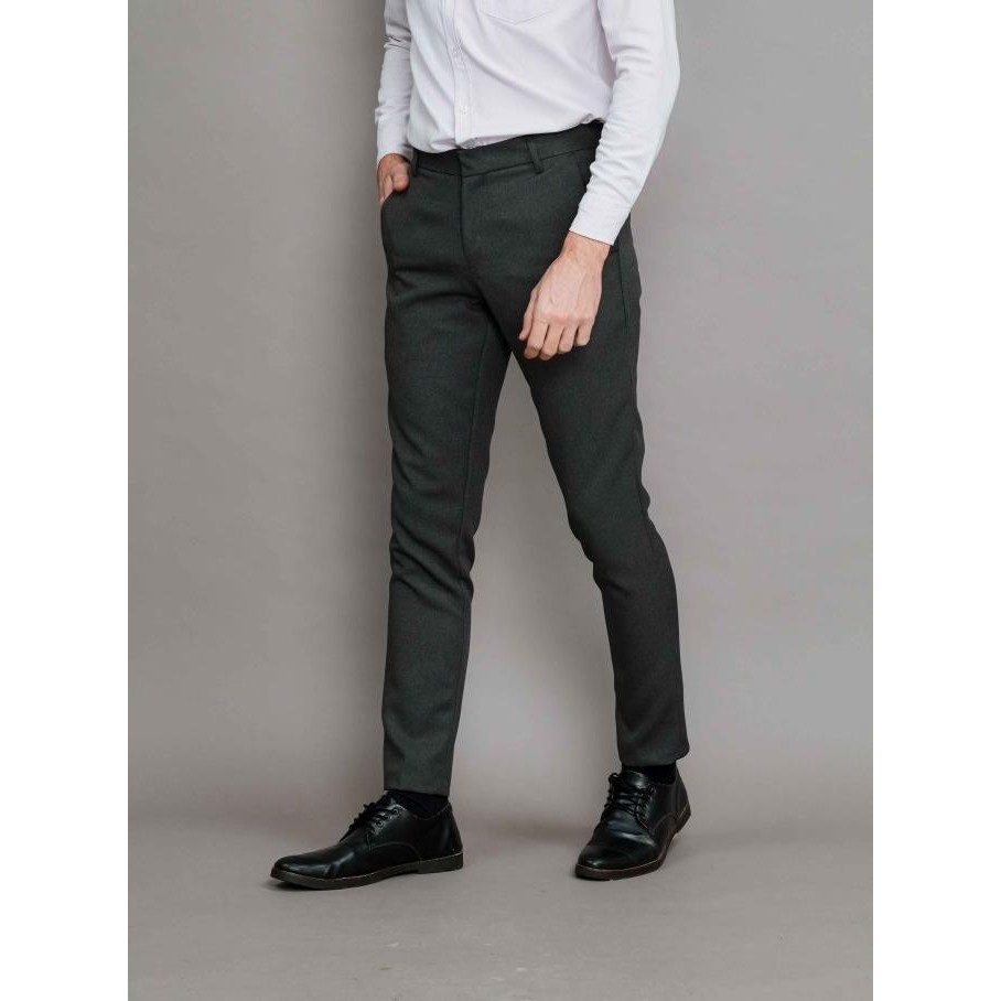 ZUITER - DARK GREY Formal Pants | Celana bahan kantor slimfit pria