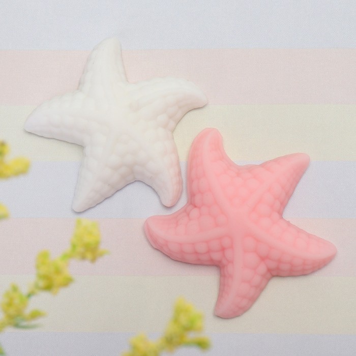 NEW PINK WHITE STARFISH MOCHI SQUISHY SQUEEZE HEALING TOY KAWAII