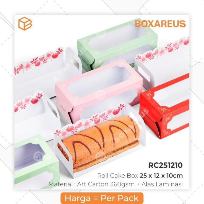 Rc251210 - Roll Cake Box. Packaging. Cake Box