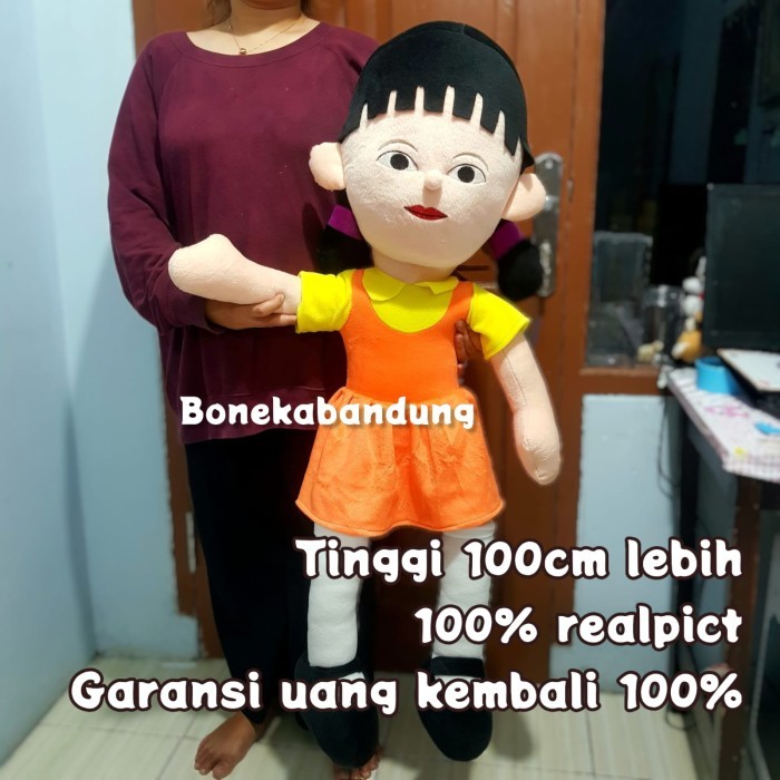 

BONEKA SQUID GAME PEREMPUANG JUMBO 1 METER