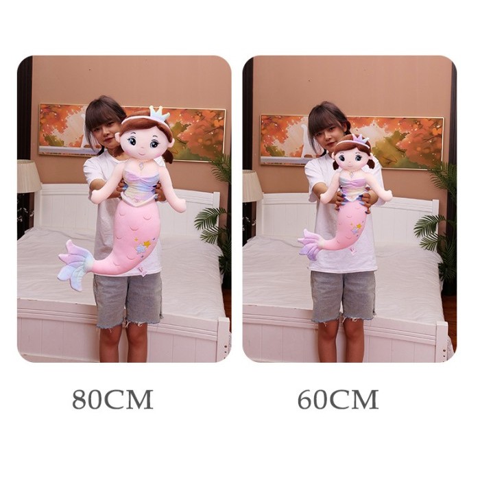 

BONEKA MERMAID PUTRI DUYUNG BAJU RAINBOW BAHAN PLUSH