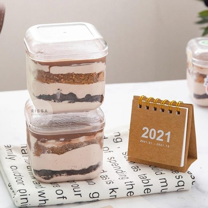 |Bestseller| [Isi6]Kotak Packaging Korean Mini Cake Dessert Box KuePudding LunchBox