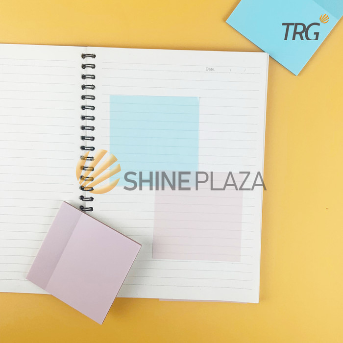 

TRG TRANSPARANT PAPER MINI MEMOPAD SN-181 - KERTAS MEMO TEMPEL TRANSPARAN STICKY NOTES TRG