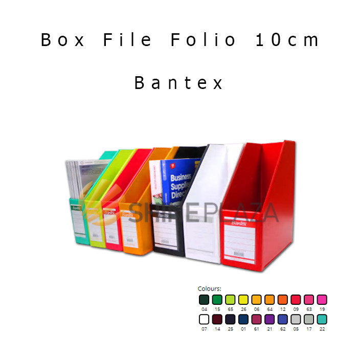 

BOX FILE MAGAZINE BANTEX 4011 F4 10CM - TEMPAT PENYIMPANAN KOTAK DOKUMEN BERKAS KERTAS 10 CM FOLIO