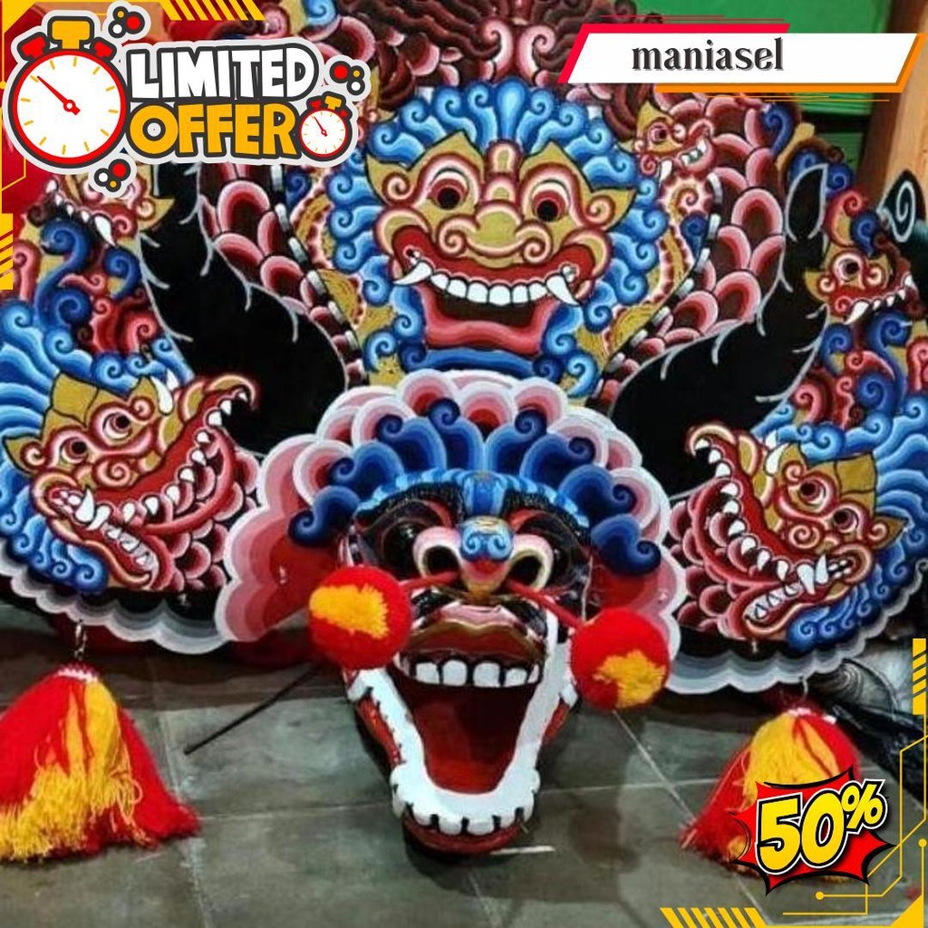 

Bisa Cod Cuci Gudang Barongan Rampak Telon Jamang Cat Air Brush Bonus Kemul Panjang Dan Pentul Tinggal Pakai Ukuran Anak Promo Barongan Plipit Romo Mainan Anak Barongan Anak Sd Brongan Plipit Premium / Barongan Spon Caplok Kain Panjang / Barongan Ponorogo