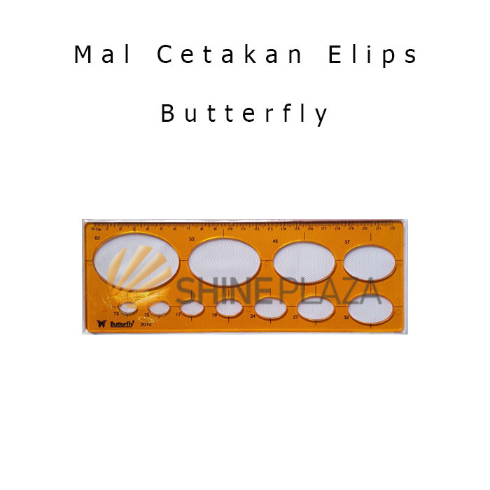 

MAL CETAKAN ELIPS BUTTERFLY BT-2070 - PENGGARIS TEKNIK OVAL TEMPLATE MALL SABLON