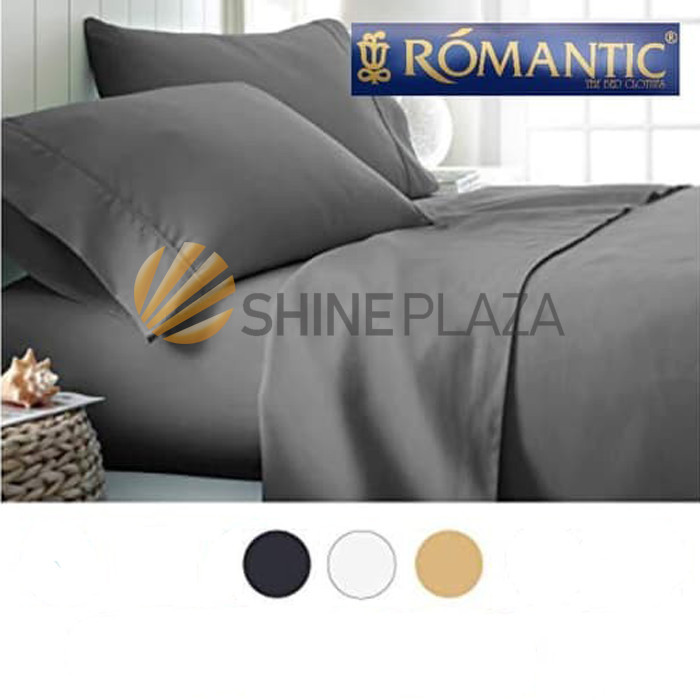 

ROMANTIC PLAIN BEDCOVER SET KATUN JEPANG KING SIZE