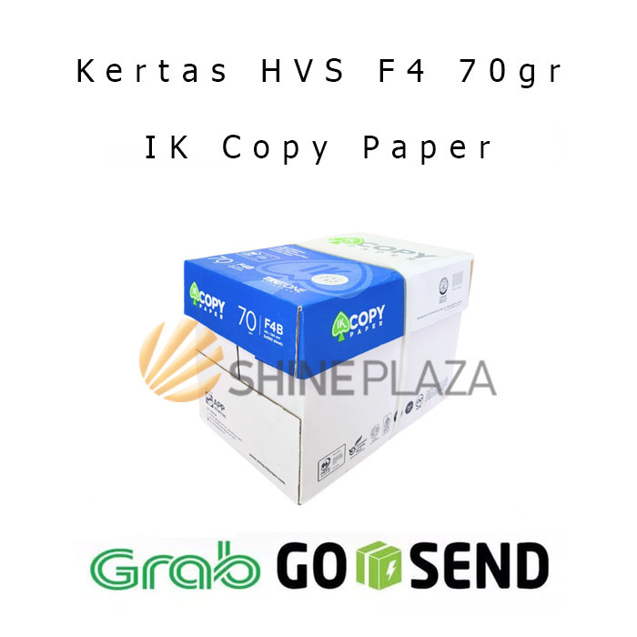 

KERTAS HVS F4 70GR IK COPY PAPER - KERTAS PRINT FOTOCOPY PUTIH FOLIO 70 GRAM 1 DUS