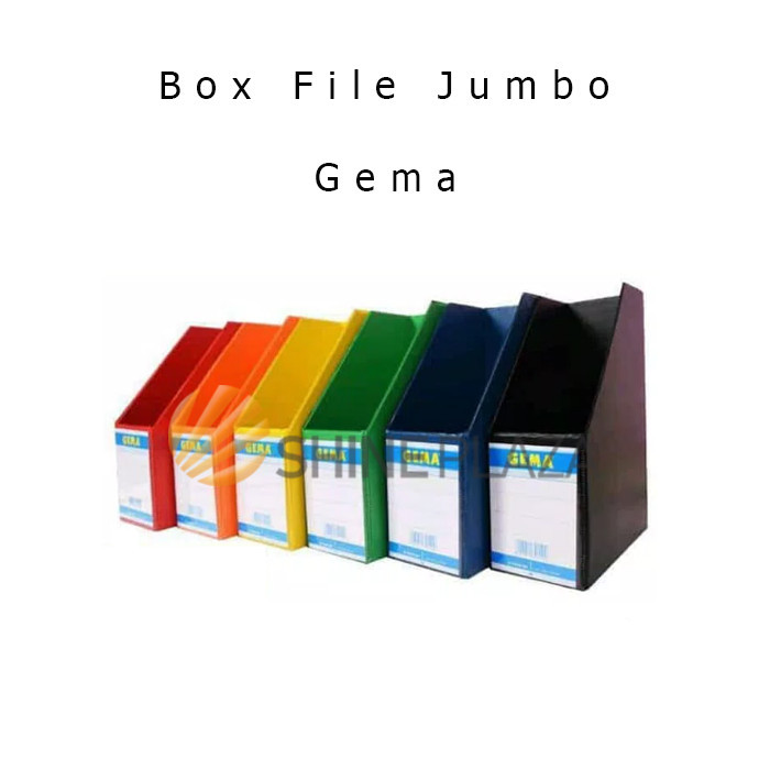 

BOX FILE MAGAZINE GEMA JUMBO PVC F4 11CM - TEMPAT PENYIMPANAN KOTAK DOKUMEN BERKAS KERTAS 11 CM