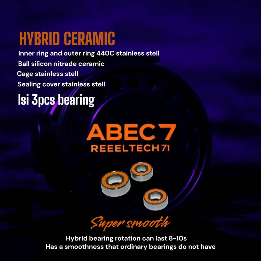 Bearing ABEC7 Real Pancing  PENN 525 MAG SPOOL & C