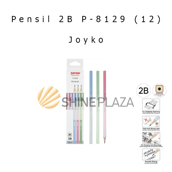 

[PACK] PENSIL KOMPUTER GAMBAR KAYU 2B JOYKO P-8129 1 PAK ISI 12 DRAWING PENCIL MURAH