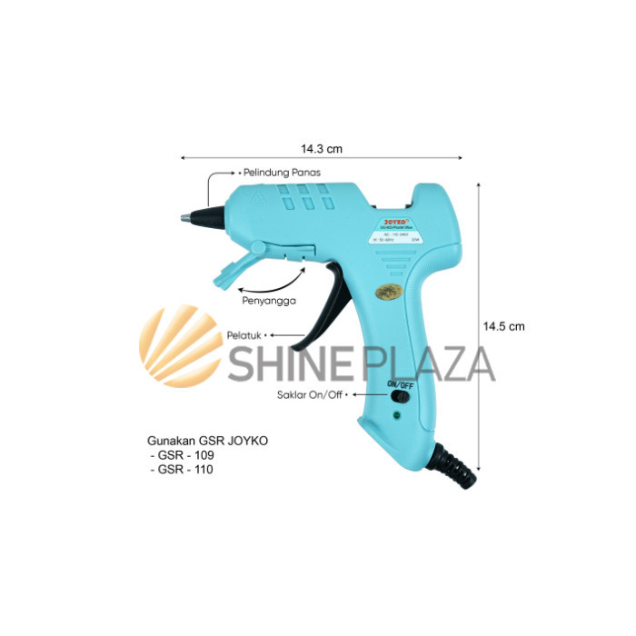 

ALAT LEM TEMBAK KECIL PASTEL COLOR JOYKO GG-853 20 WATT - GLUE GUN 20W