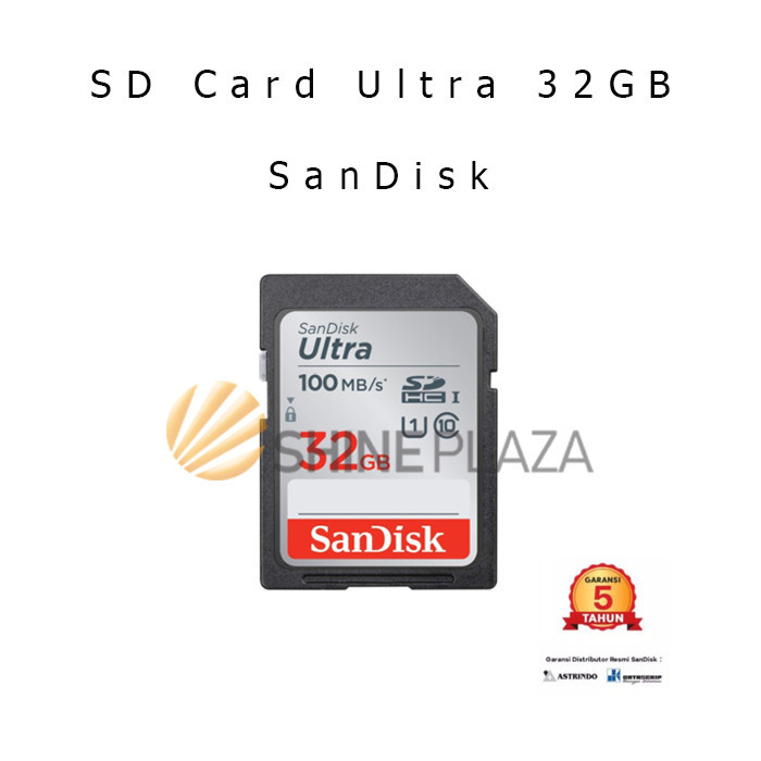 

SANDISK ULTRA SDHC CLASS 10 100MBPS 32GB MEMORY CARD KAMERA ORIGINAL