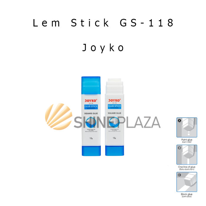 

LEM STIK KOTAK JOYKO GS-118 12GR - SQUARE GLUE STICK JOYKO 12 GR