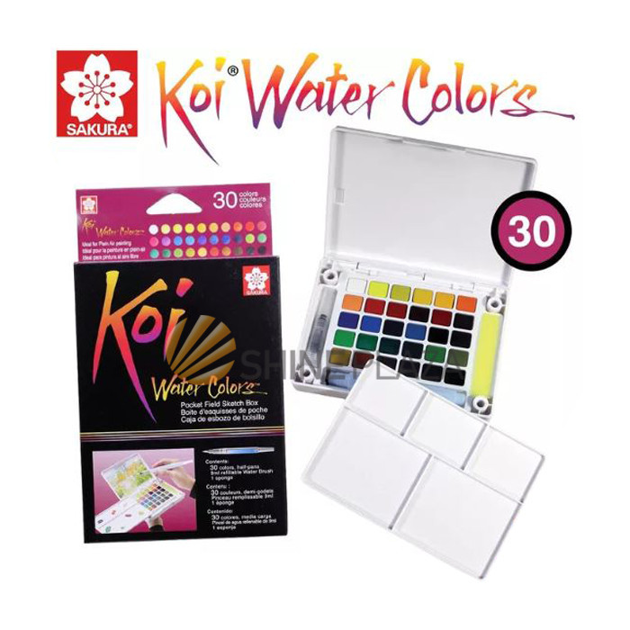 

SAKURA KOI WATERCOLORS 30 POCKET FIELD SKETCH BOX