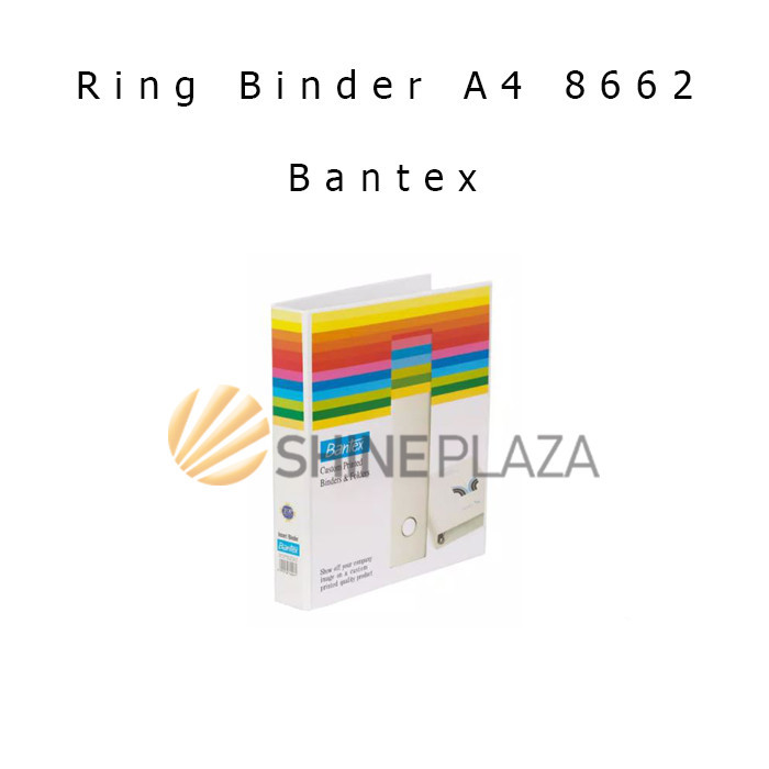 

ORDNER BANTEX A4 INSERT RING BINDER 3 RING 65MM 8662