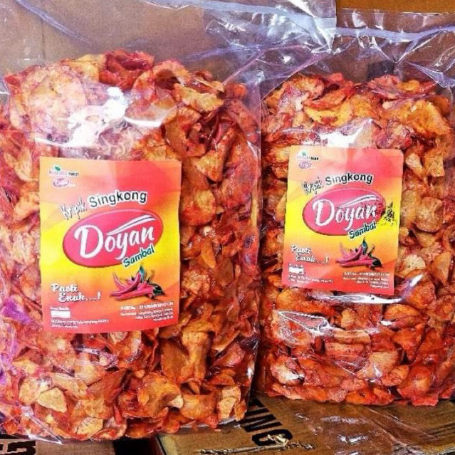 

Singkong Sambal Sambel Sanjai 1kg pedas manis
