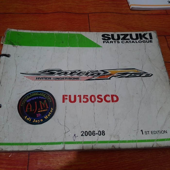 Buku Part Catalog Katalog Copian Suzuki Satria Fu150 2006 Barang Langka
