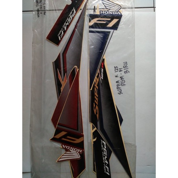 Striping Stripping Stiker Motor Honda Supra X 125 Fi 2009/2010 Barang Langka