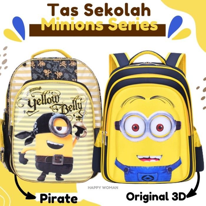 Tas Ransel Karakter Minion Minions Series Tas Sekolah Anak Laki Laki