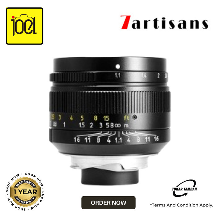 7Artisan 50mm F1.1 Leica M Mount Black