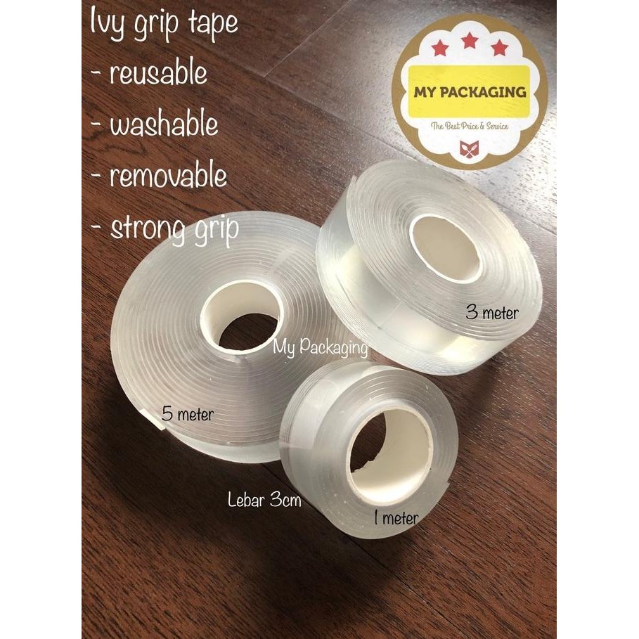 

Kualitas terbaik] Double Tape Bening Clear (3meter x 3cm)