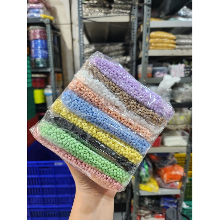 TERBARU Seri ECER Mote Kacang 9 warna x 90gram