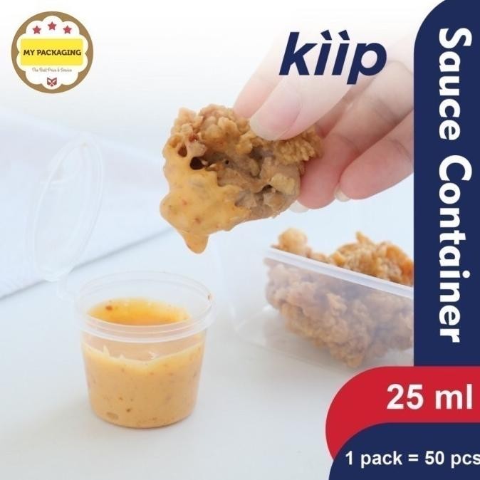 

'+'+'+'+] 1 DUS KIIP Thinwall Sauce cup CONTAINER 25ml 35ml Tempat Saos Plastik 25 ml 35 ml / Cup Sambal / Saus Conteiner / Saus Cup tutup sambung - 1200pcs Reusable