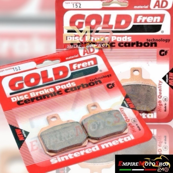 Goldfren Kampas Rem AD152 Kaliper Brembo 2 Piston 1 Pin Gold Fren