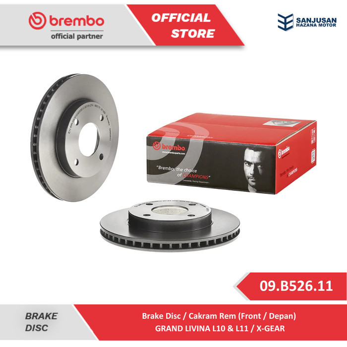 Brake Disc BREMBO Nissan Grand Livina - 09.B526.11 (Front)