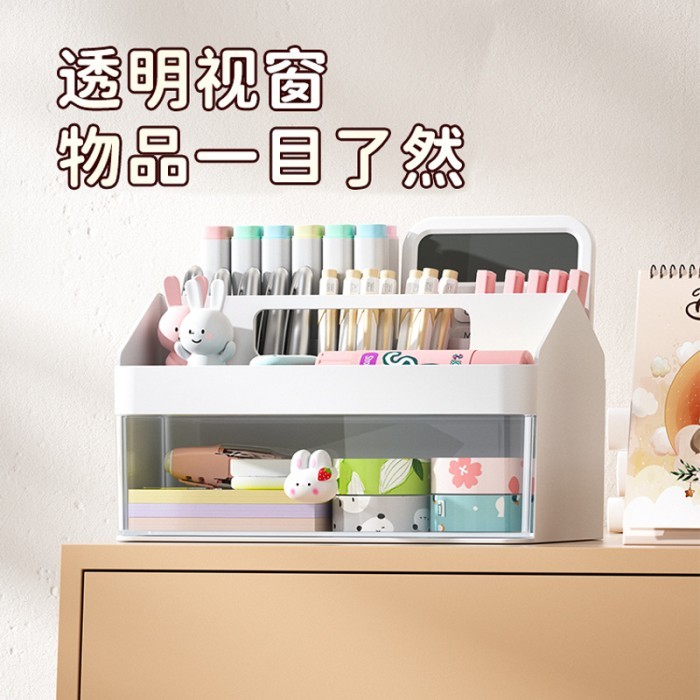 

cute rak stationery desk organizer tempat penyimpanan alat tulis imut