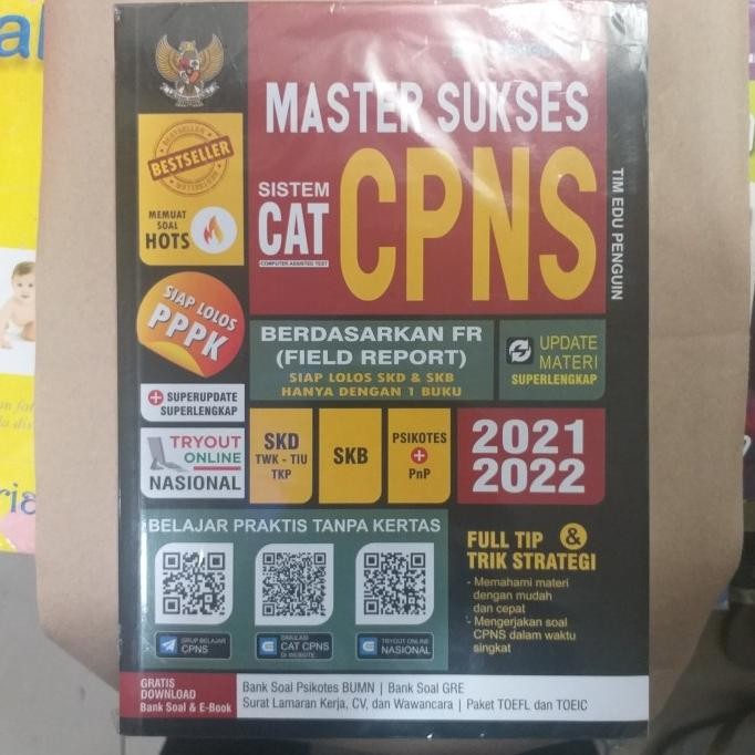 

Terlaris Buku Master Sukses Cat Cpns,, Ready Stok