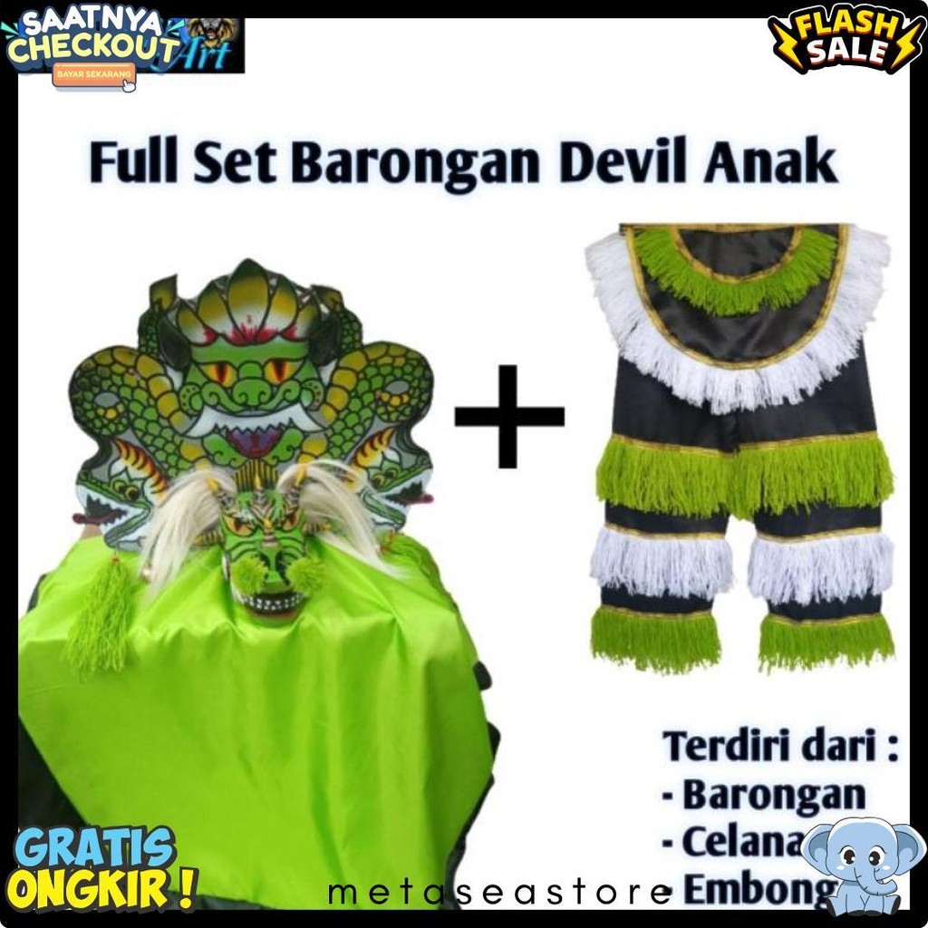 Barongan Devil Full Set Diskon